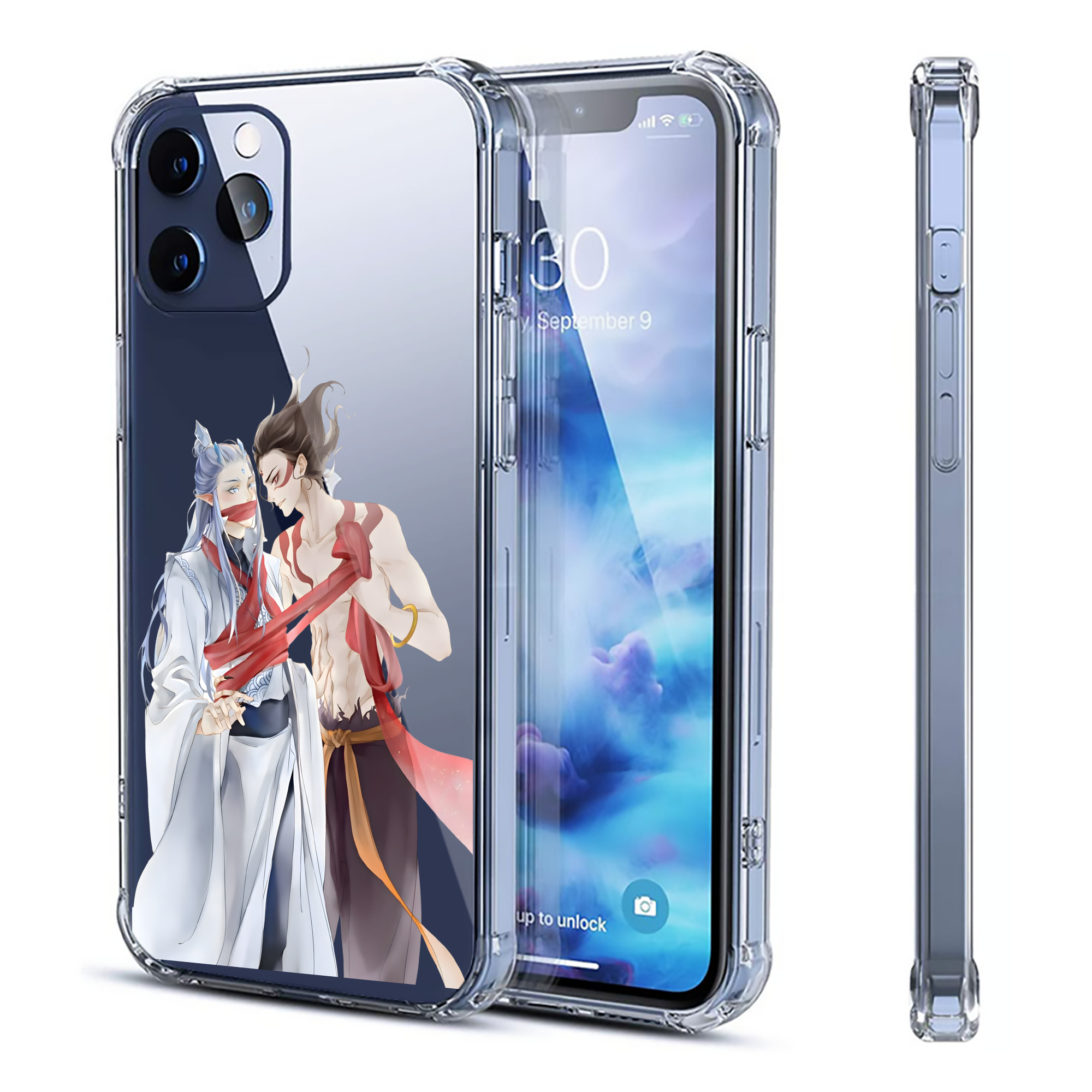 （画像用） Ne Zha 2 ナタ 魔童の大暴れ 【iPhone 12シリーズ対応】透明スマホケース（クリアソフトケース）